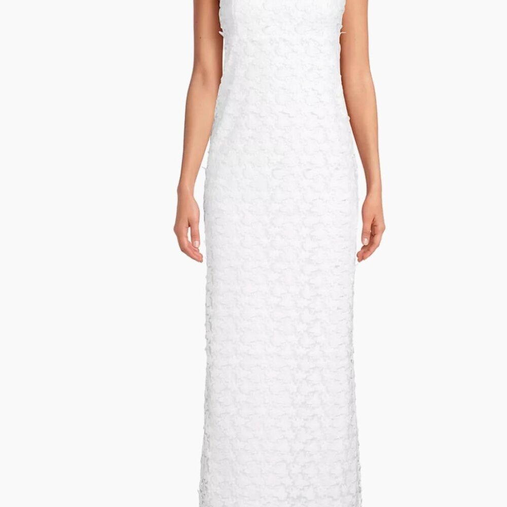 Lilly Pulitzer Gillian 3D Floral Lace Maxi Slip Dress 6 White NWT $328 - Picture 6 of 7